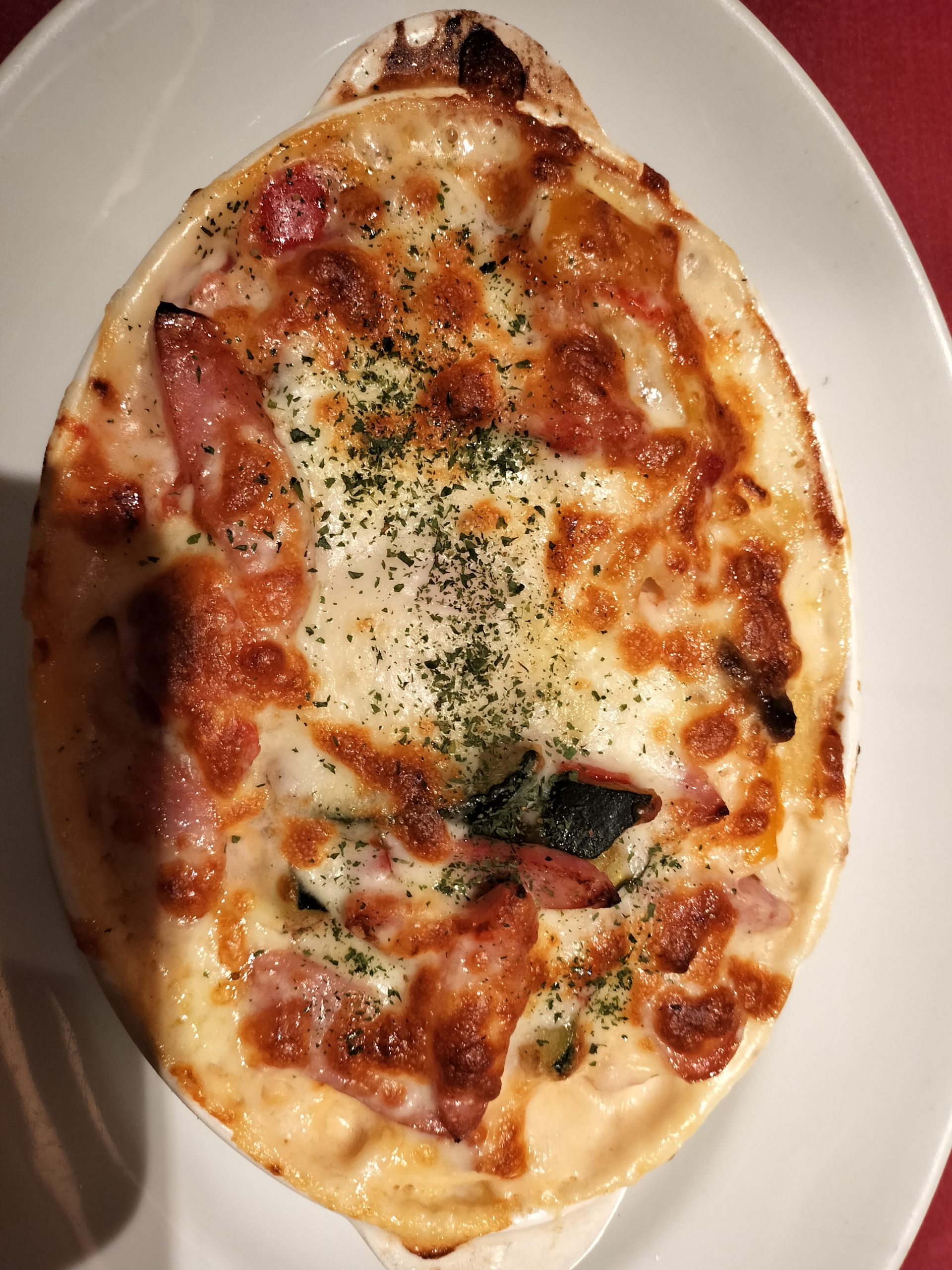 ペンネグラタン卵のせ2025/10/16