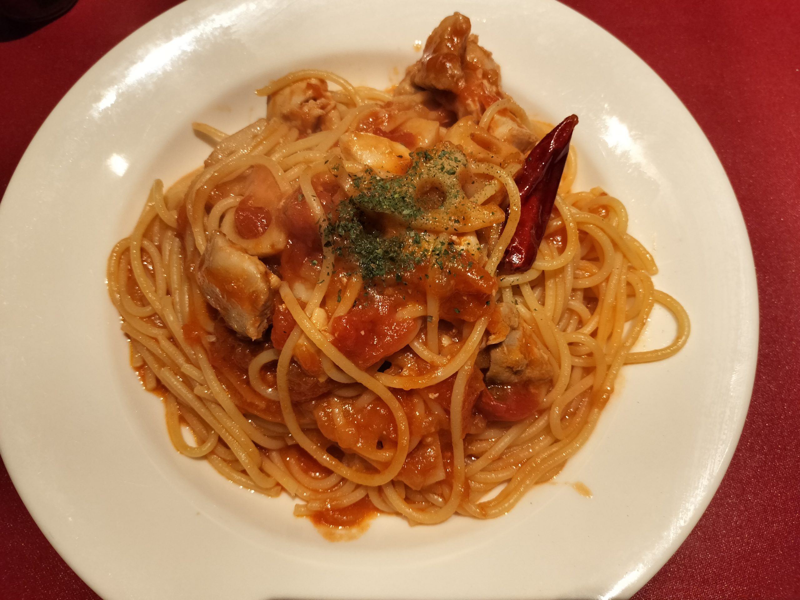 トマトソースパスタ2025/10/17